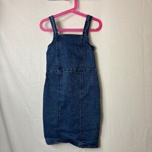 Steve Madden Stretchy Blue Denim Sleeveless Kids Dress Size S (7/8)